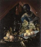 Juriaen van Streeck Still life with peaches and a lemon France oil painting artist